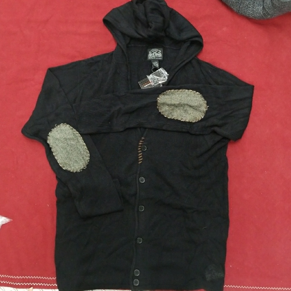 Men's hood cardi